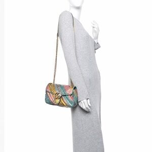 Gucci GG Marmont Small – Multicolor Sequin Shoulder Bag